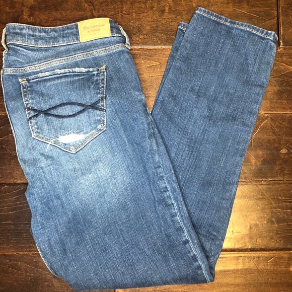 Abercrombie & Fitch Denim - Abercrombie Destroyed Skinny Jeans